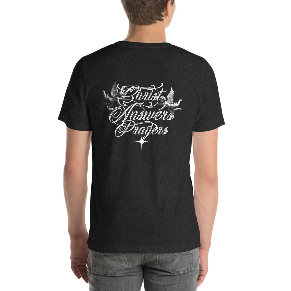 CAP T-Shirt - Back View - Black Heather