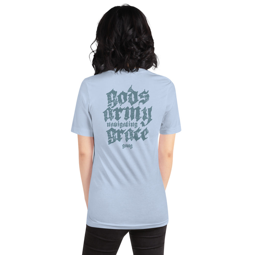 GANG T-Shirt - Back View - Baby Blue