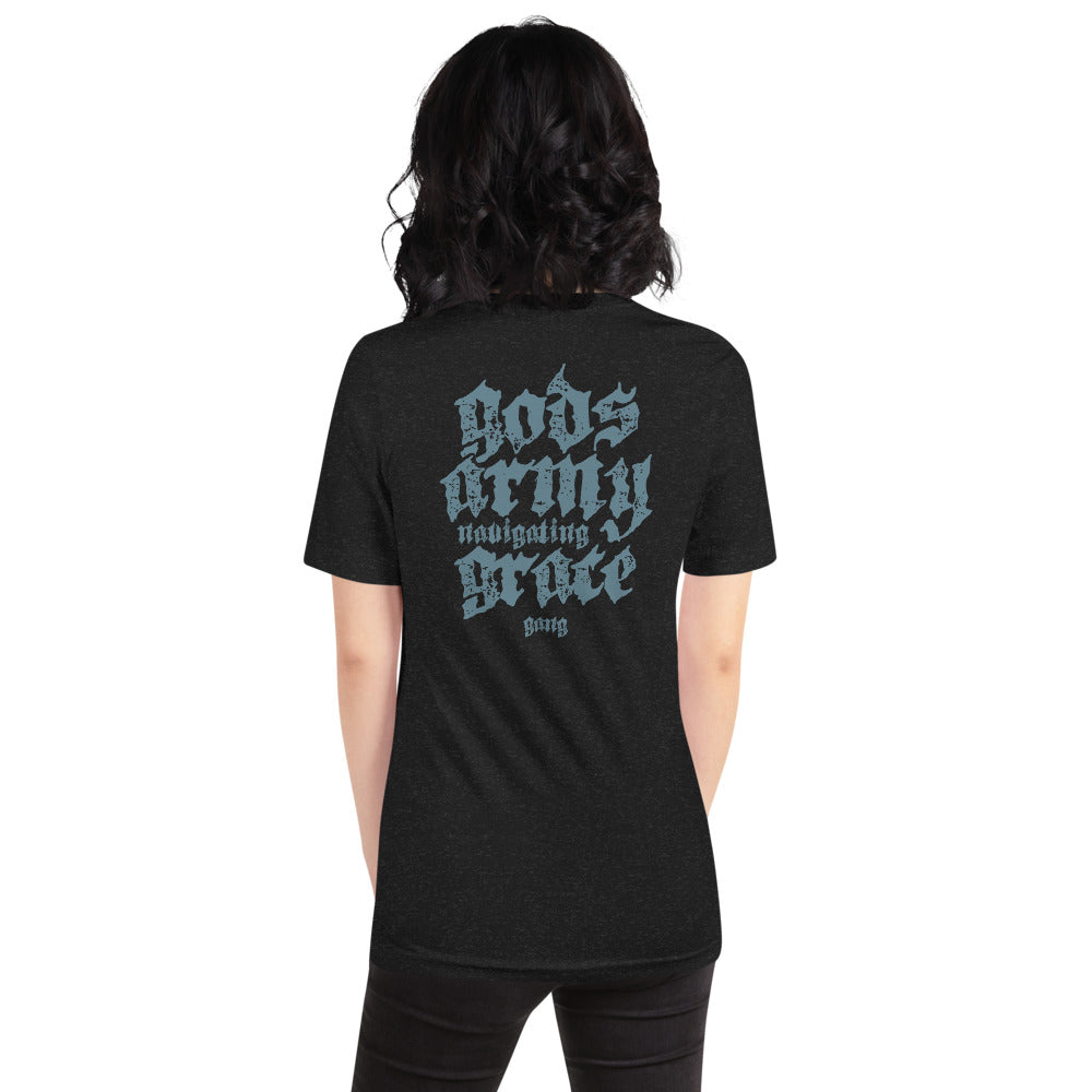GANG T-Shirt - Back View - Black Heather