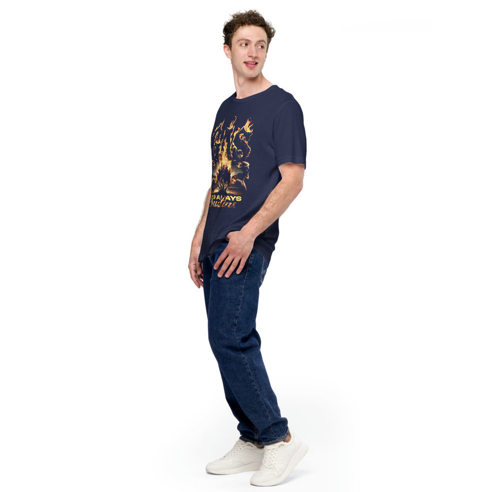 GAS T-Shirt - Left Front View - Navy