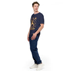 GAS T-Shirt - Left Front View - Navy