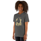 GOAT T-Shirt - Left Front View - Asphalt
