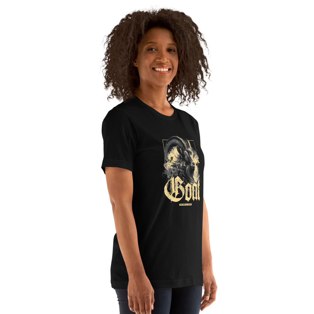 GOAT T-Shirt - Right Front View - Black