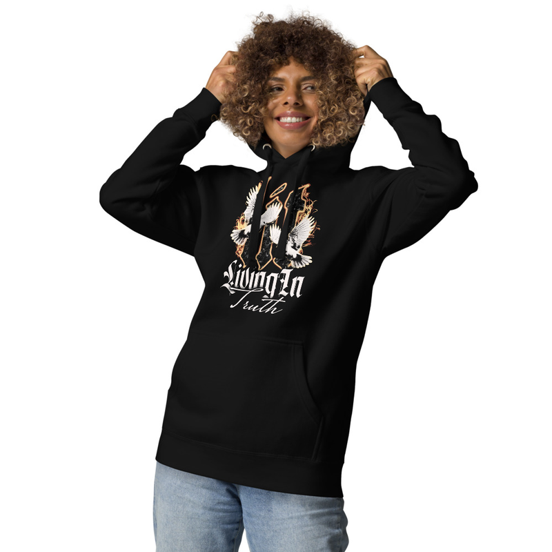 LIT Hoodie - Front View - Black