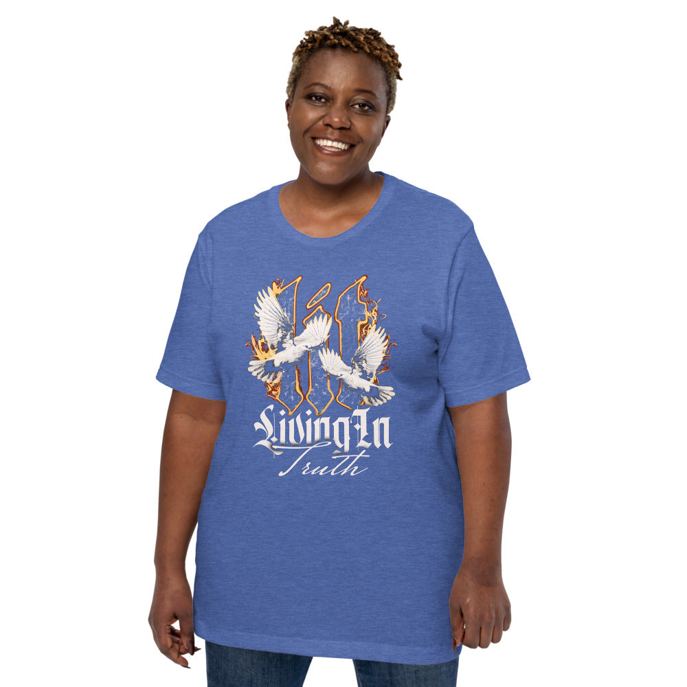 LIT T-Shirt - Front View - Heather True Royal