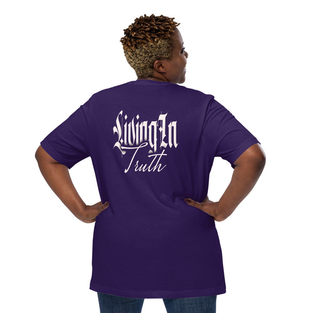 LIT T-Shirt - Back View - Team Purple