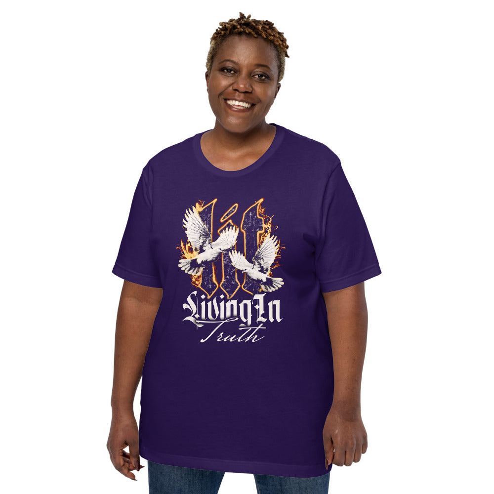 LIT T-Shirt - Front View - Team Purple