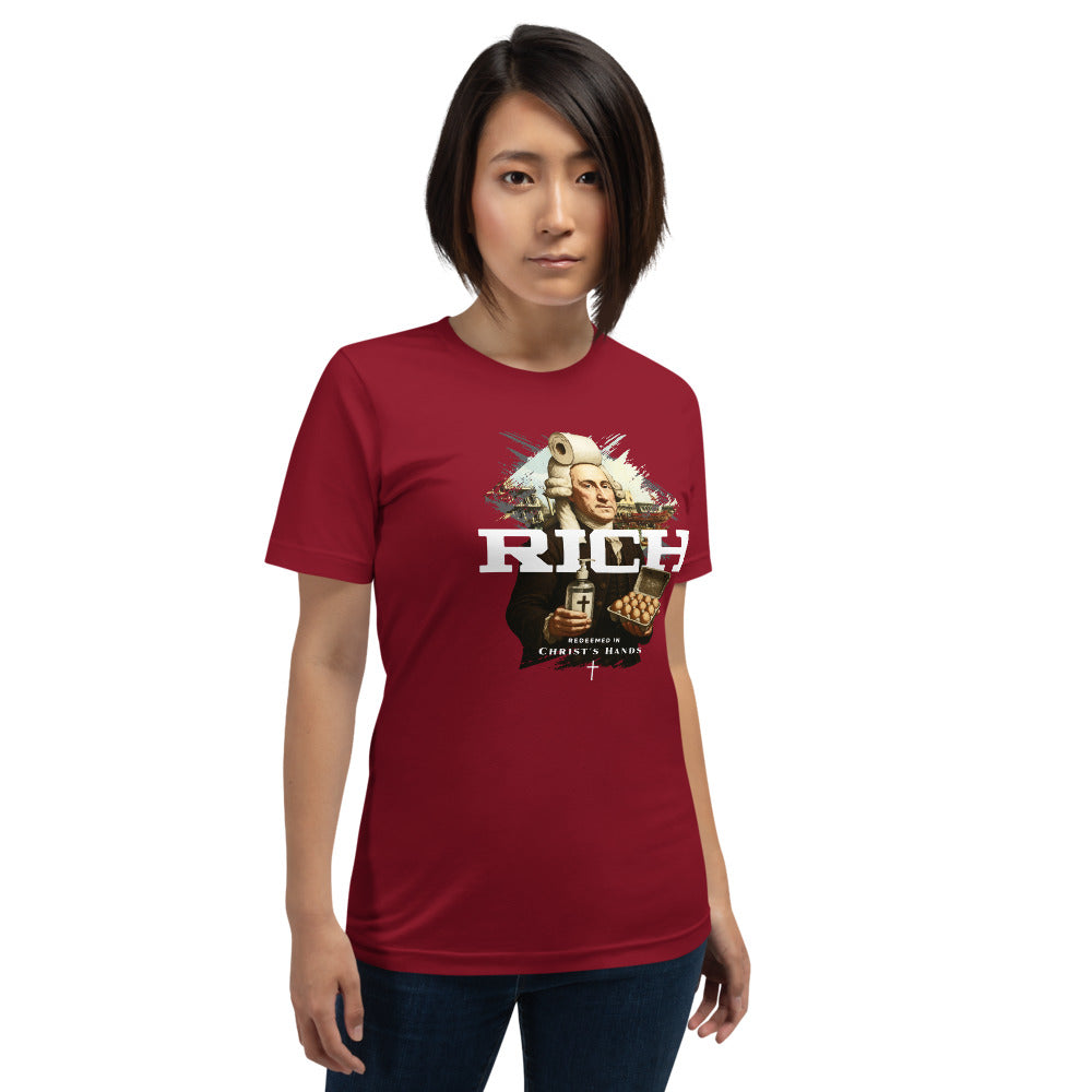 RICH T-Shirt - Front View - Cardinal