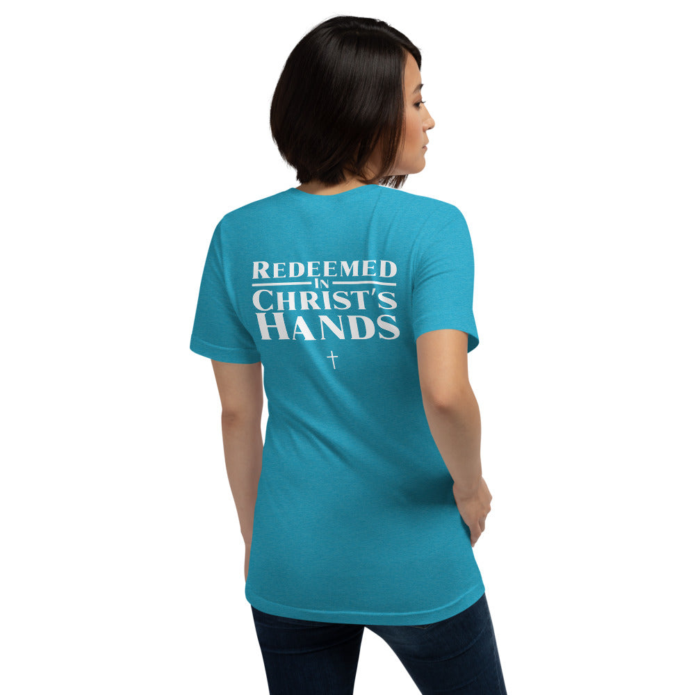 RICH T-Shirt - Back View - Heather Aqua