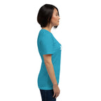 RICH T-Shirt - Right View - Heather Aqua