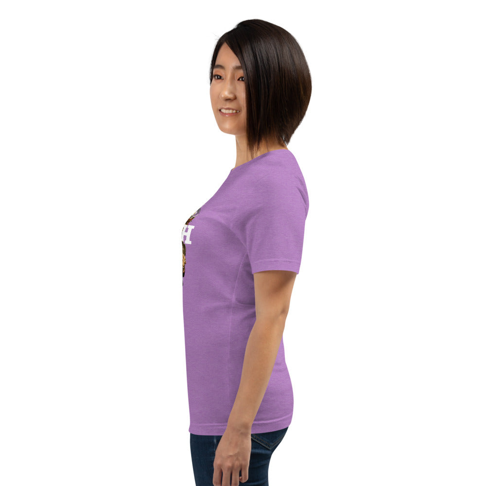 RICH T-Shirt - Left View - Heather Team Purple