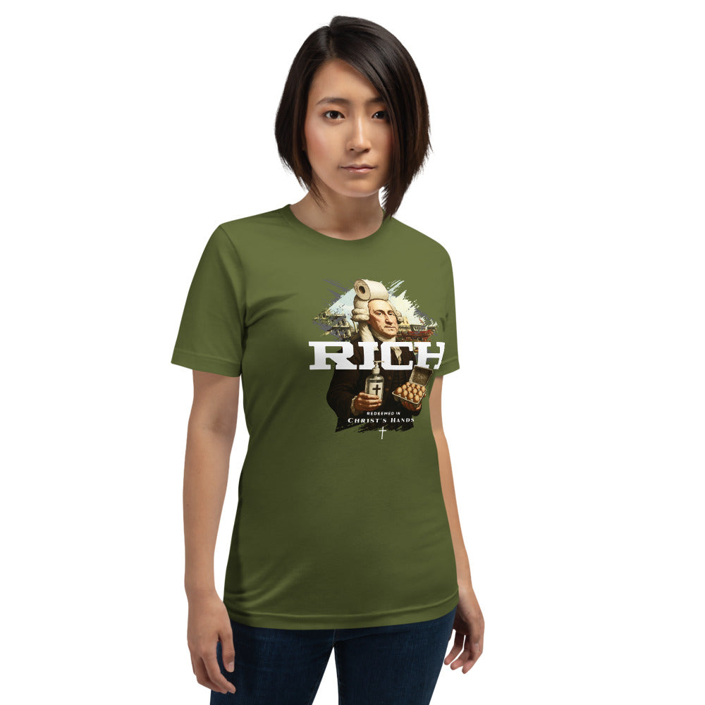 RICH T-Shirt - Front View - Olive