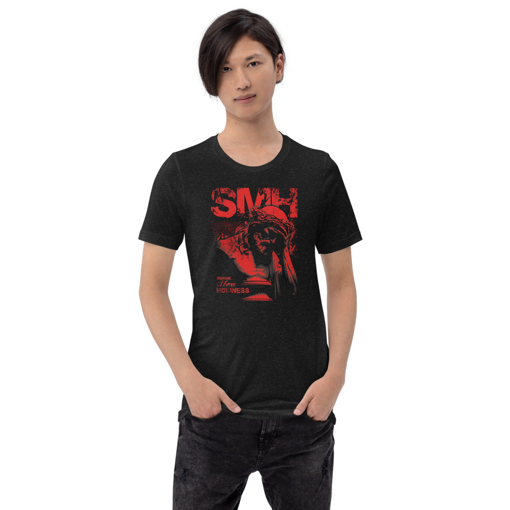 SMH T-Shirt - Front View - Black Heather