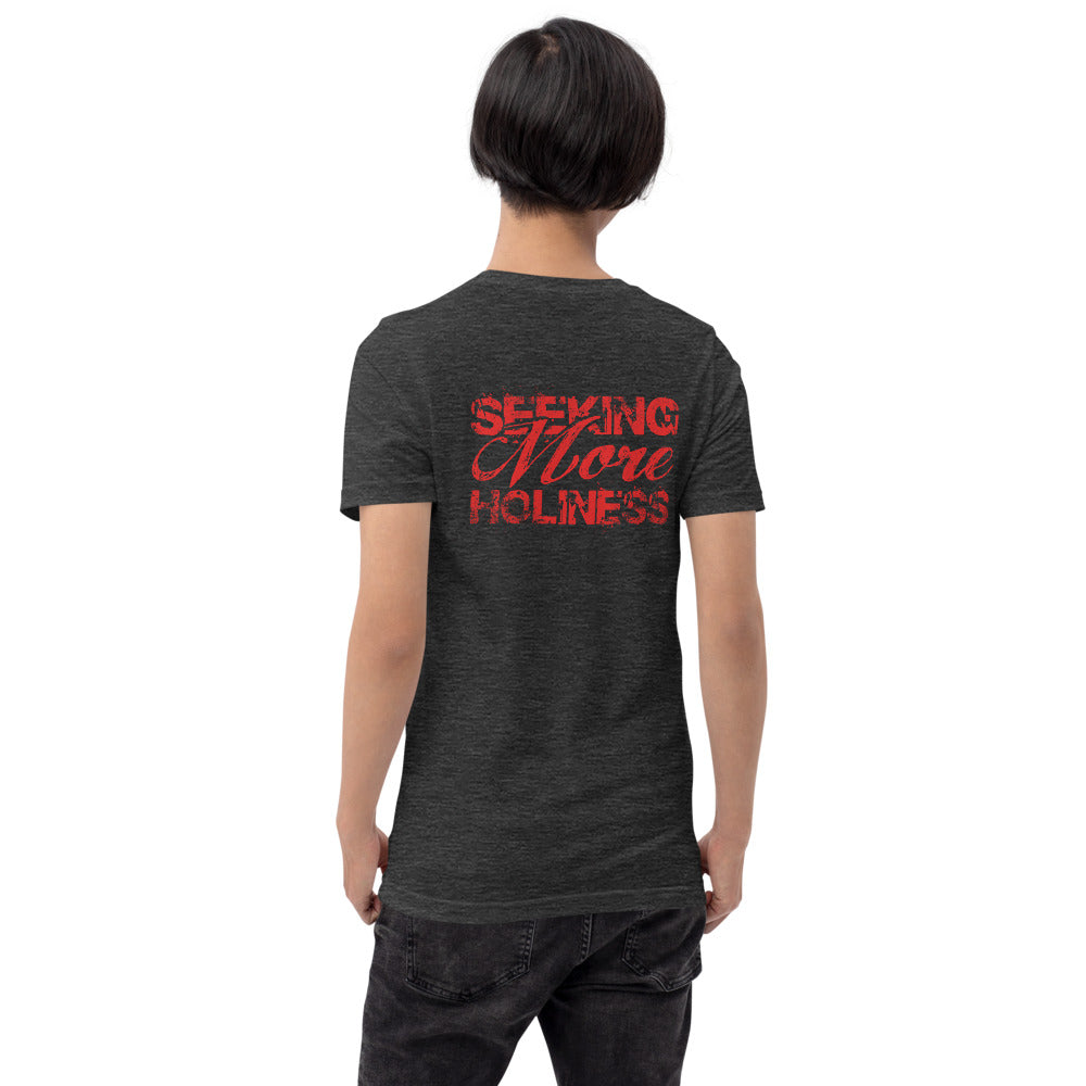 SMH T-Shirt - Back View - Dark Grey Heather