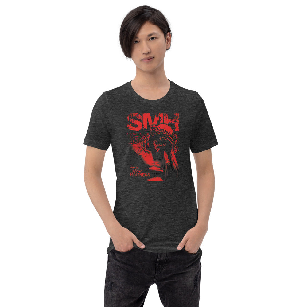 SMH T-Shirt - Front View - Dark Grey Heather