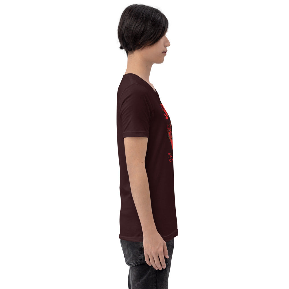 SMH T-Shirt - Right View - Oxblood Black