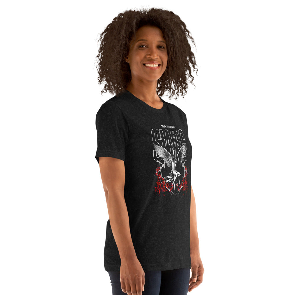SWAG T-Shirt - Right Front View - Black Heather