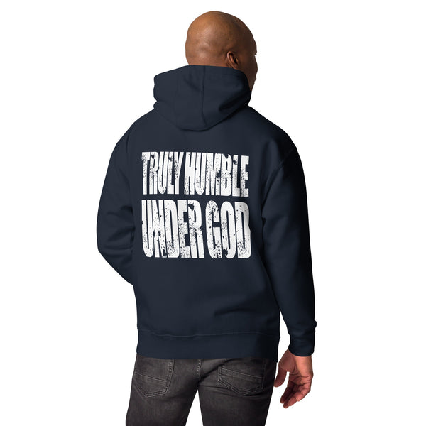 THUG Hoodie – Truly Humble Under God Slogan Clothing – Navy Christian Streetwear Hoodie