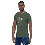 THUG T-Shirt - Left Front View - Heather Forest