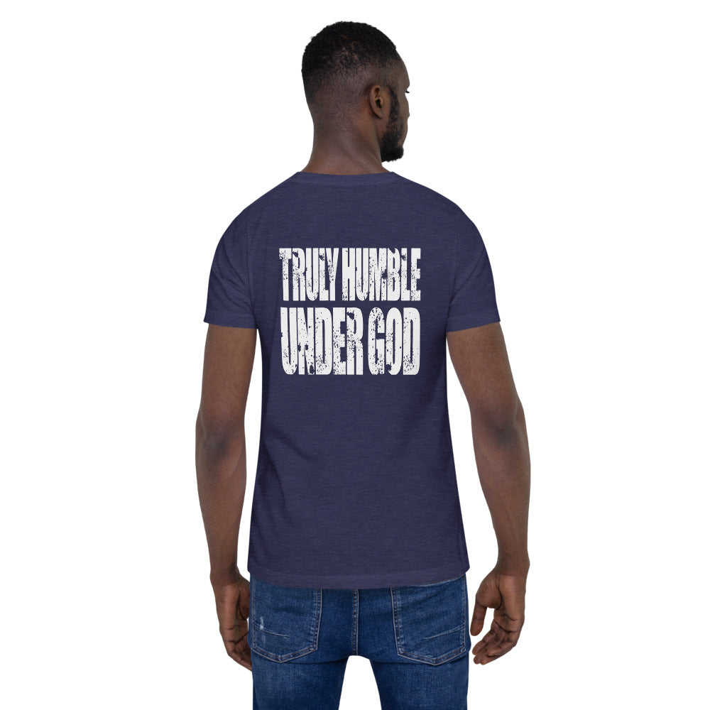 THUG T-Shirt - Back View - Heather Midnight Navy