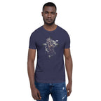 THUG T-Shirt - Front View - Heather Midnight Navy