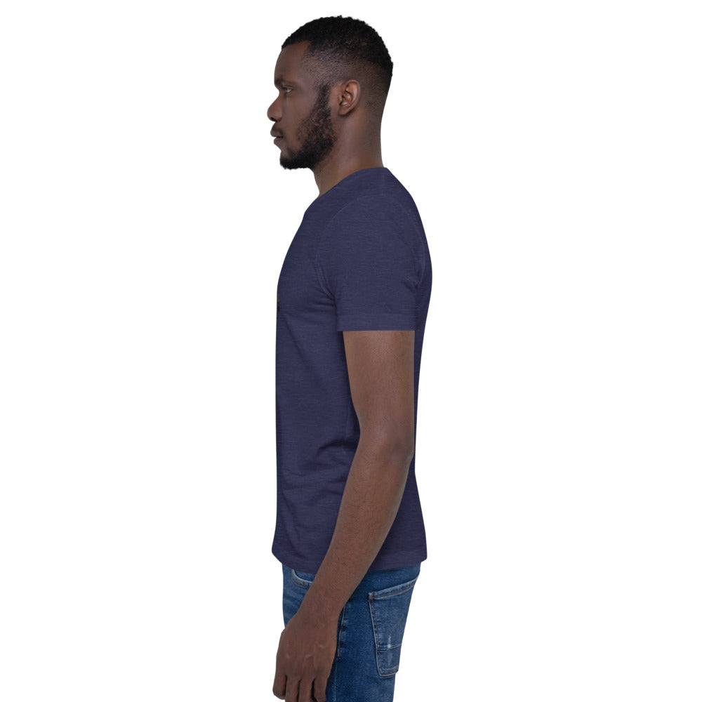 THUG T-Shirt - Left View - Heather Midnight Navy